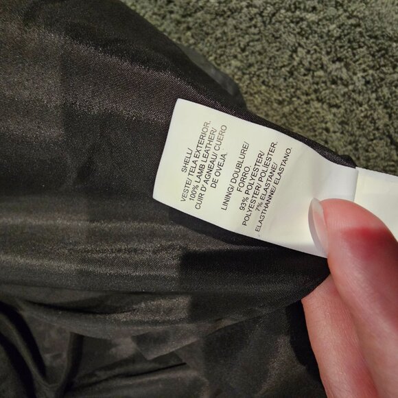 Black Leather Lucky Brand Jacket - Picture 10 of 11